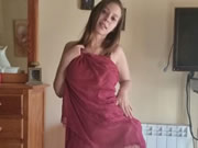 Arab busty girl dancing provocatively